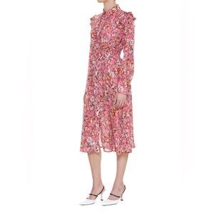 NWT🌸Pinko🌸Rosarno Long Puff Sleeve Floral Print Dress